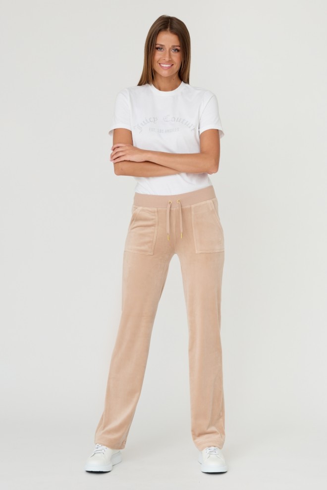 JUICY COUTURE Pantaloni Del Ray bej pentru femei