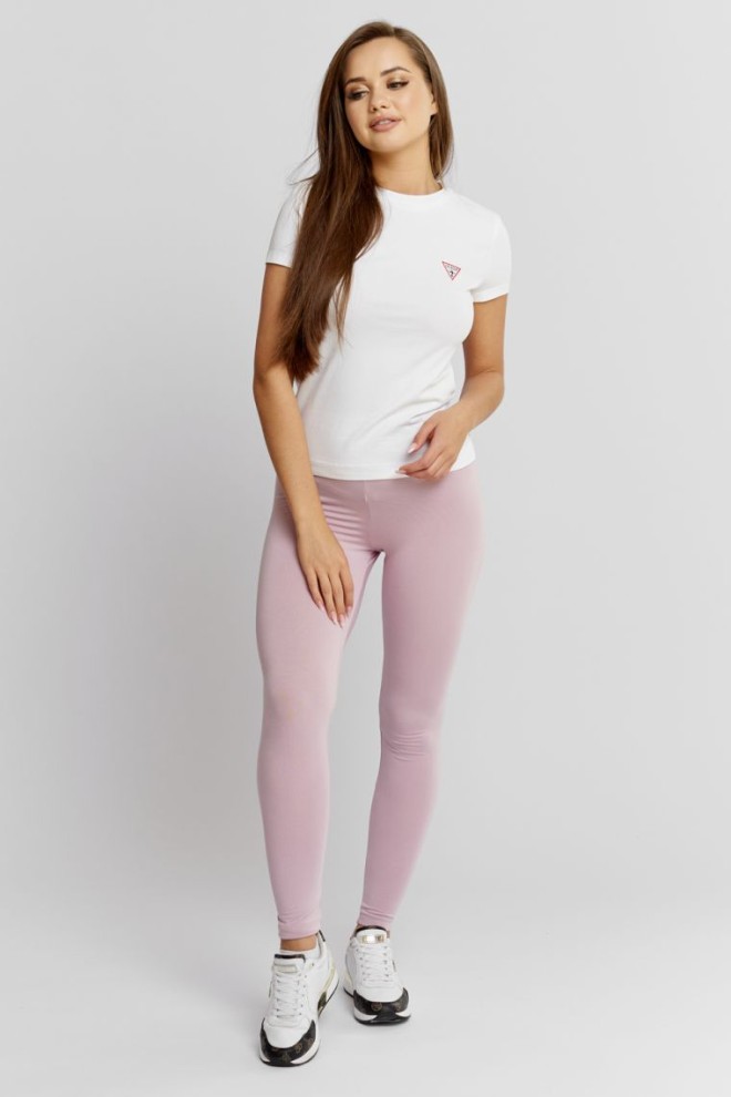 GUESS Light pink women's leggings with a crease