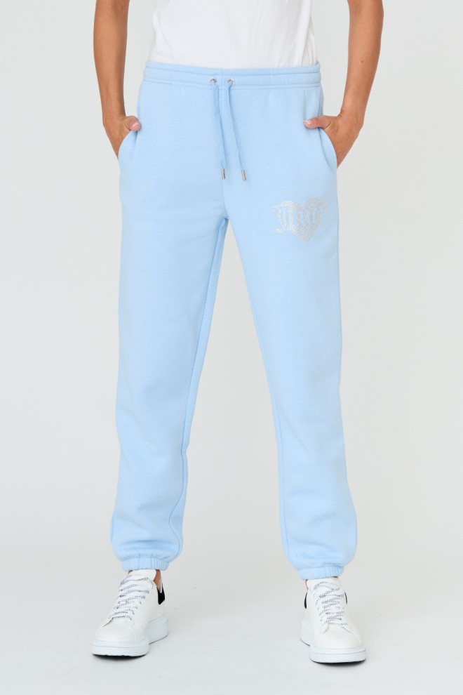 JUICY COUTURE Blue Heart Diamante Pants