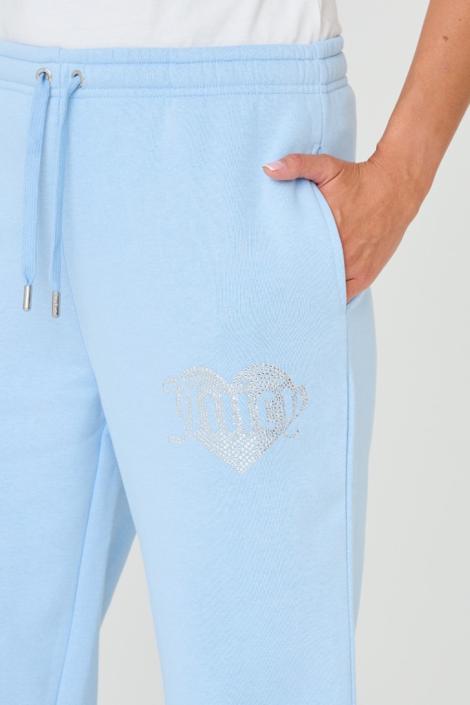 JUICY COUTURE Pantaloni Blue Women's Heart Diamante