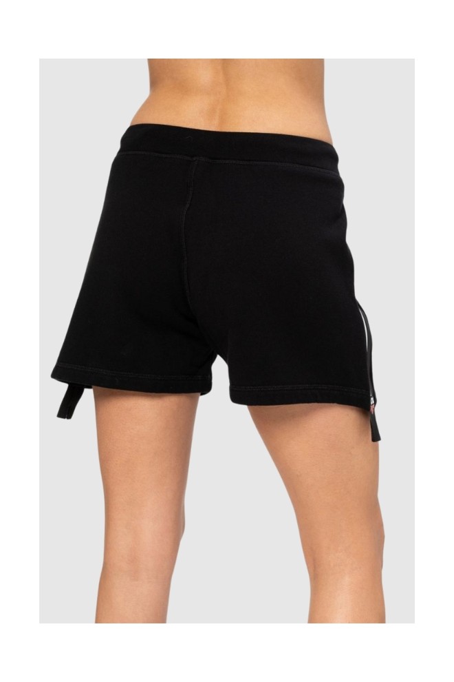 DSQUARED2 Black women's shorts with locks