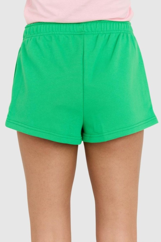 JUICY COUTURE Women's green anya recycled shorts with embroidered logo