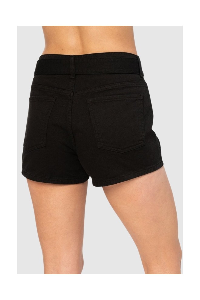 PINKO Black denim women's shorts