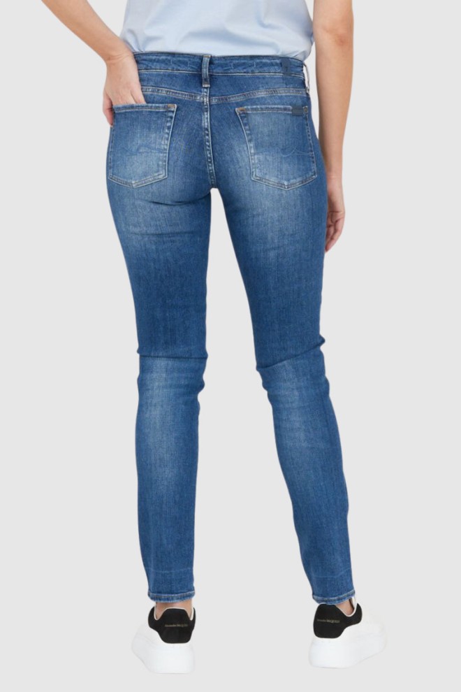 7 FOR ALL MANKIND Blue women's jeans WITH PYPER SLIM ILLUSION OUTLINE