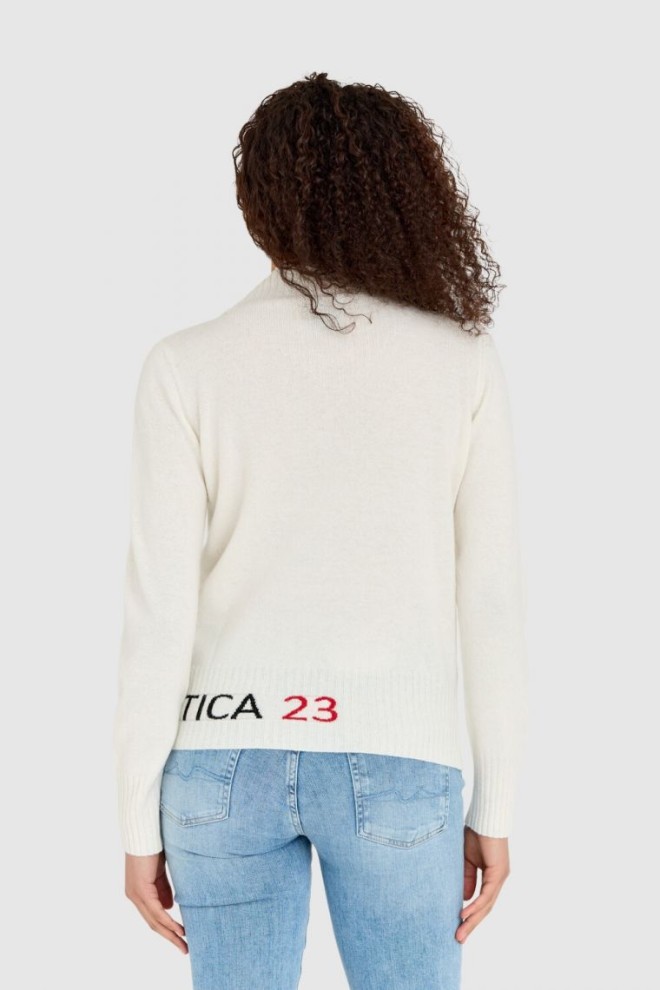 AERONAUTICA MILITARE Cremă de cașmir amestec femei jumper