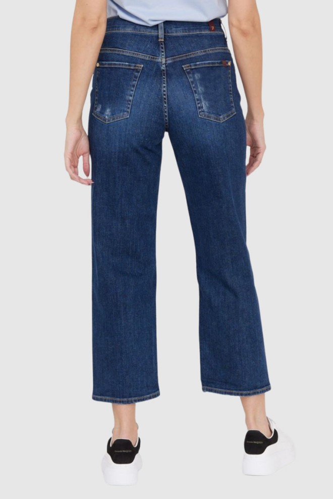 7 FOR ALL MANKIND Blugi bleumarin pentru femei THE MODERN STRAIGHT HERO