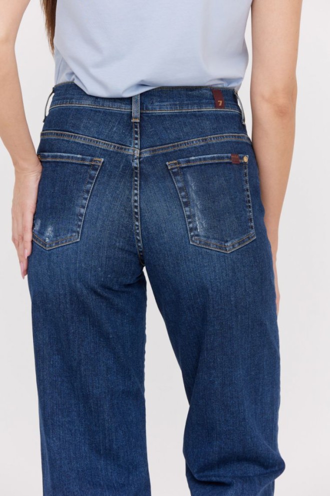 7 FOR ALL MANKIND Blugi bleumarin pentru femei THE MODERN STRAIGHT HERO