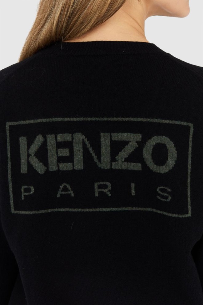 KENZO Чорний жіночий джемпер з квітами