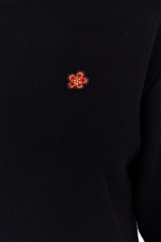 KENZO Black Women's Sweater with Flower