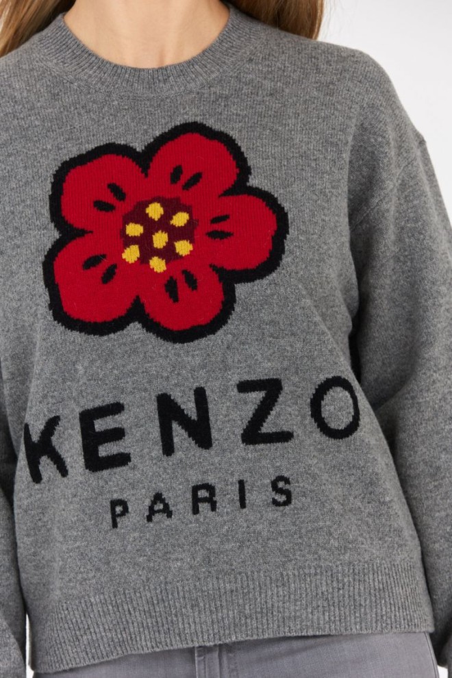 KENZO Grey women's boke flower sweater