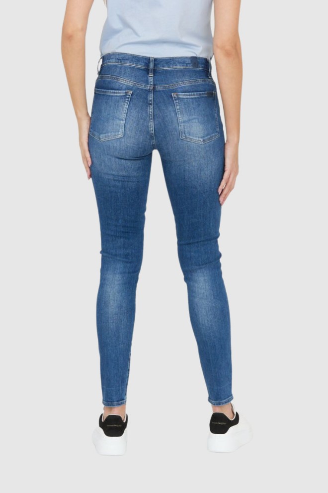 7 FOR ALL MANKIND Blugi frecați pentru femei HW SKINNY SLIM ILLUSION Outline
