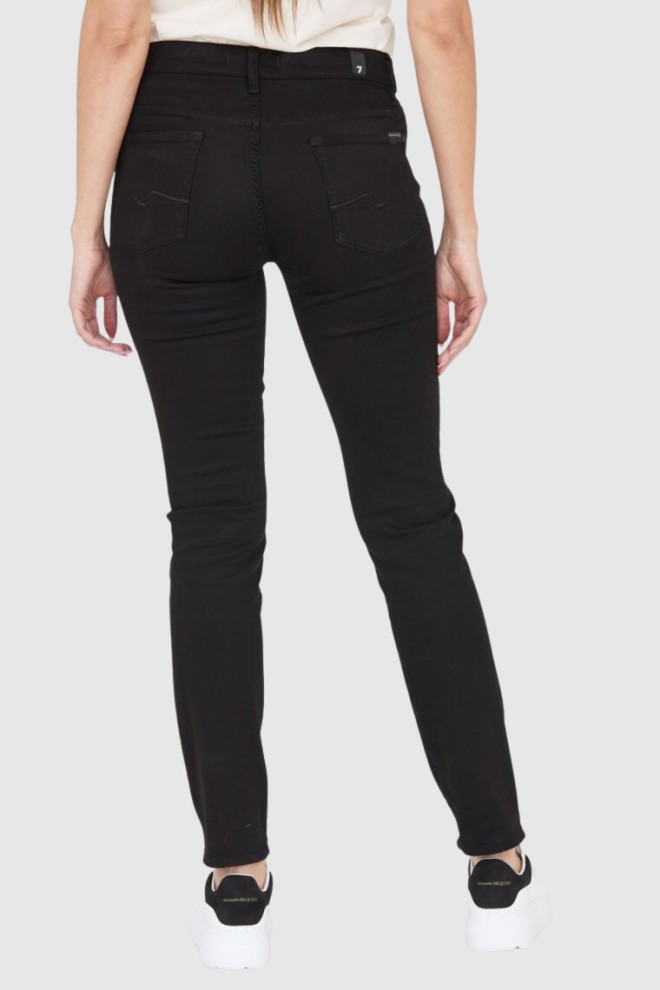 7 FOR ALL MANKIND Lekkie czarne jeansy Roxanne BAIR ECO RINSED BLACK