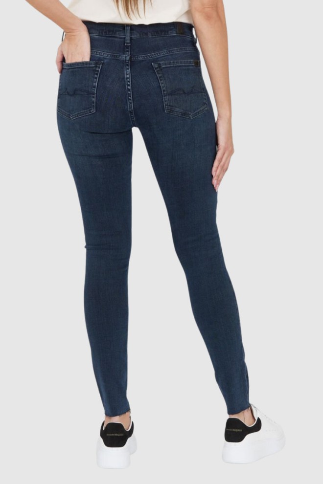 7 FOR ALL MANKIND Blue grey high-waisted jeans HW SKINNY SLIM ILLUSION Alleyway