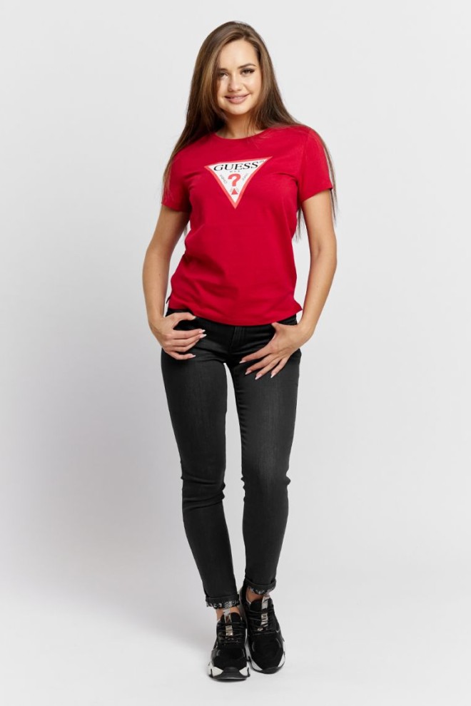 GUESS Blugi negri pentru femei Cosy phyton