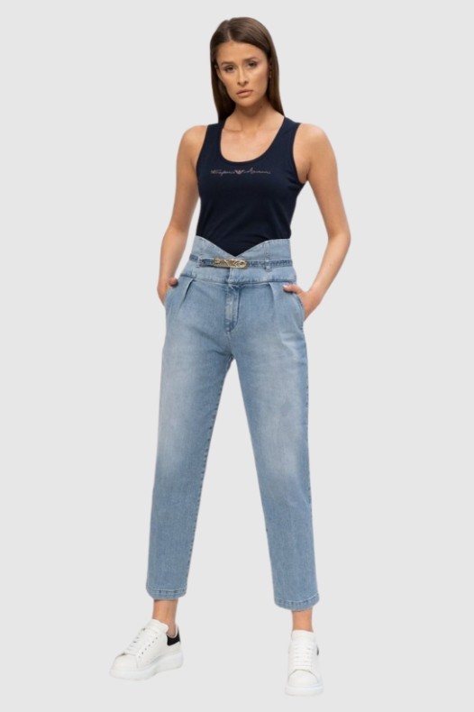 PINKO Blugi albaștri cu...