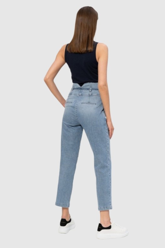 PINKO Blugi albaștri cu...