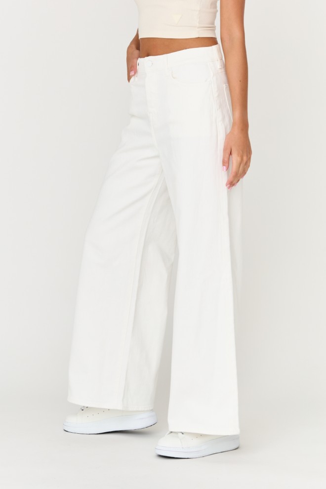 7 FOR ALL MANKIND Blugi albi pentru femei Zoey Milk