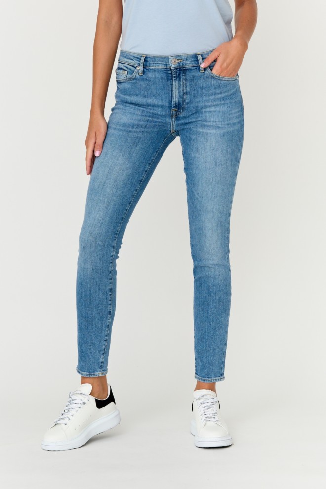 7 FOR ALL MANKIND Blue SLIM ILLUSION WITHIN jeans