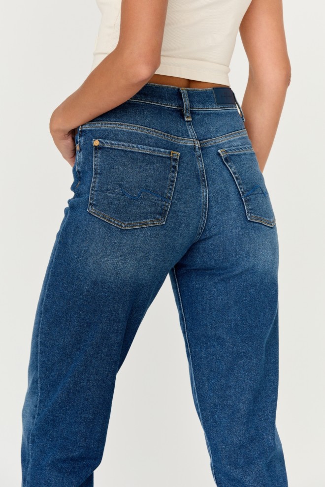 7 FOR ALL MANKIND Blugi bleumarin pentru femei MALIA LUXE VINTAGE BLUEPRINT