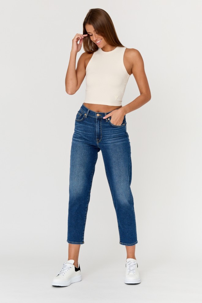 7 FOR ALL MANKIND Blugi bleumarin pentru femei MALIA LUXE VINTAGE BLUEPRINT