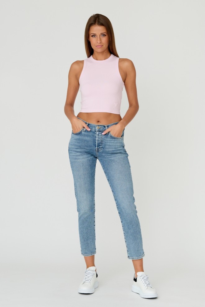 7 FOR ALL MANKIND Blugi blue jeans pentru femei JOSEFINA LUXE VINTAGE SELFMADE