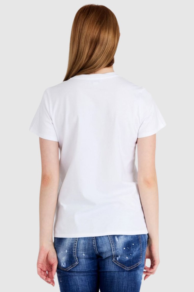 ALEXANDER MCQUEEN White women's t-shirt with logo