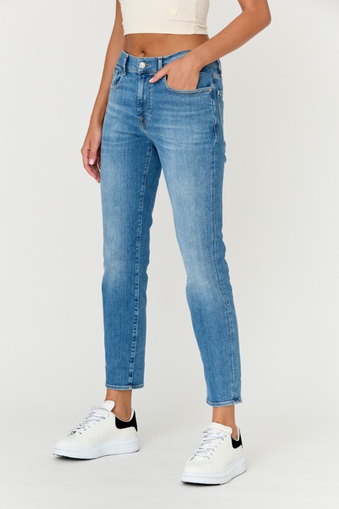 7 FOR ALL MANKIND Blue women's RELAXED SKINNY jeans