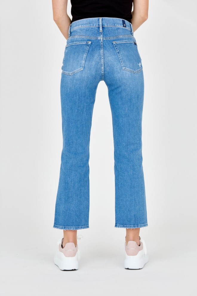 7 FOR ALL MANKIND Blue Women's Straight Jeans