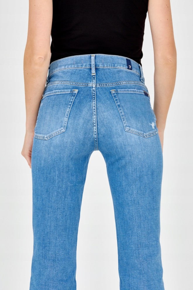 7 FOR ALL MANKIND Blue Women's Straight Jeans