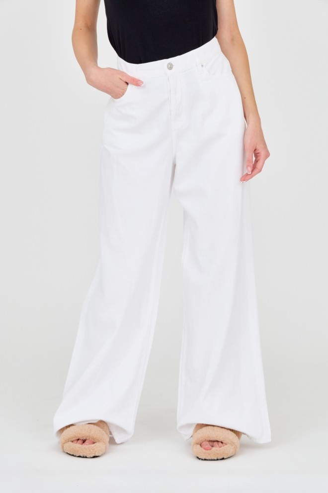 7 FOR ALL MANKIND Blugi albi pentru femei Zoey