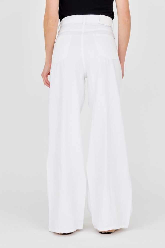 7 FOR ALL MANKIND Blugi albi pentru femei Zoey