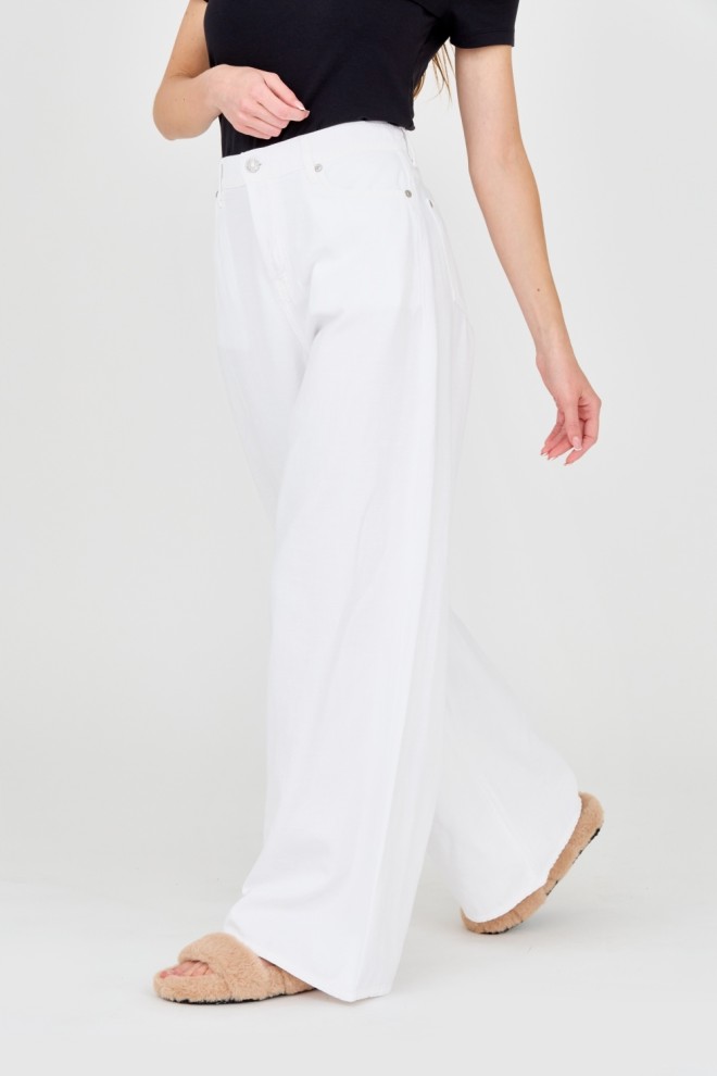 7 FOR ALL MANKIND Blugi albi pentru femei Zoey