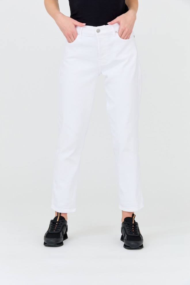 7 FOR ALL MANKIND Blugi albi pentru femei Josefina