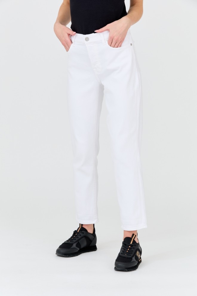 7 FOR ALL MANKIND Blugi albi pentru femei Josefina