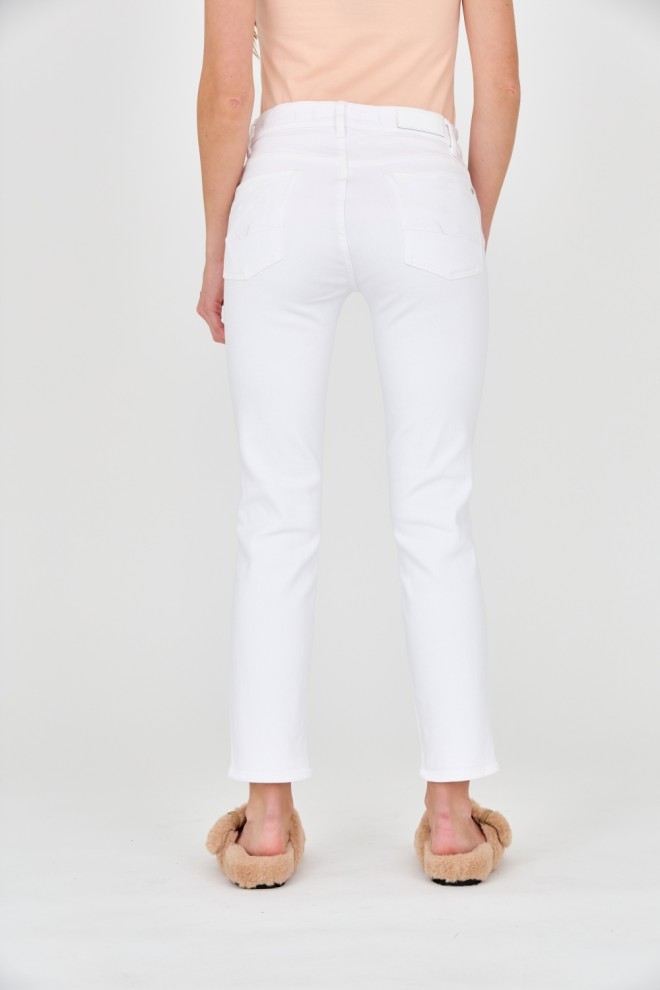 7 FOR ALL MANKIND White Women's Roxanne Ankle Jeans