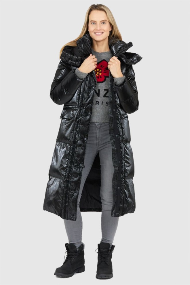 BLAUER Black women's naomi down coat with detachable hood