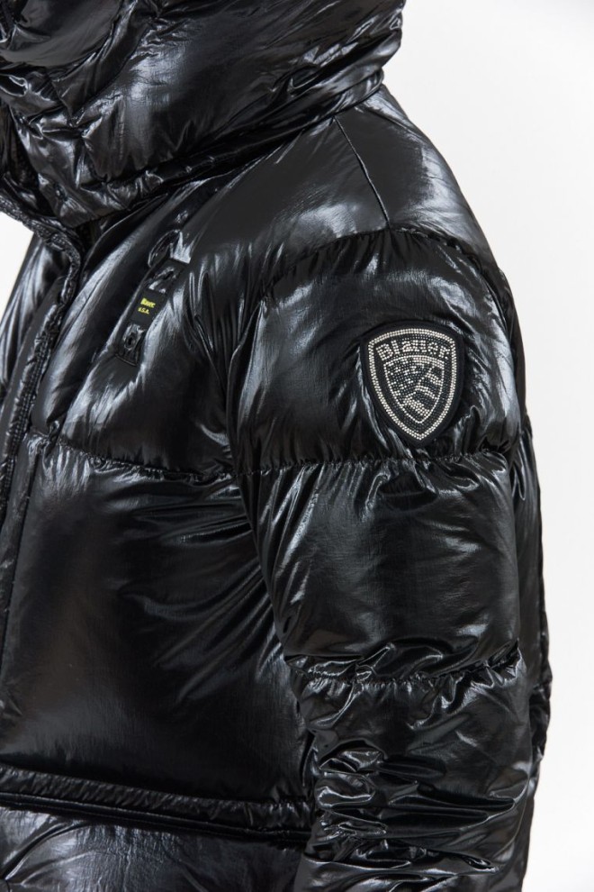 BLAUER Black women's naomi down coat with detachable hood