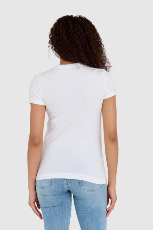 GUESS Tricou alb cu logo...