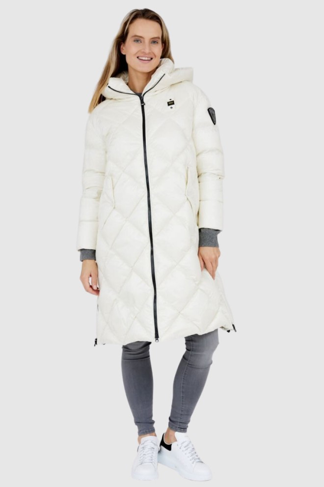 BLAUER Women's Kay down coat in ecru color