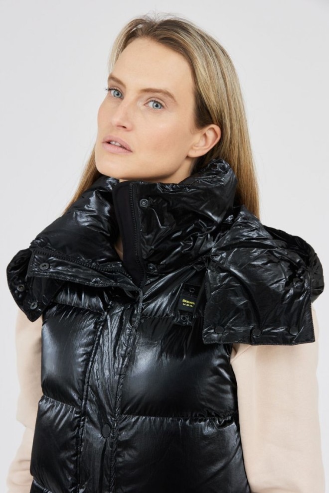 BLAUER Femeii lung strălucitor în jos fără mâneci Erika