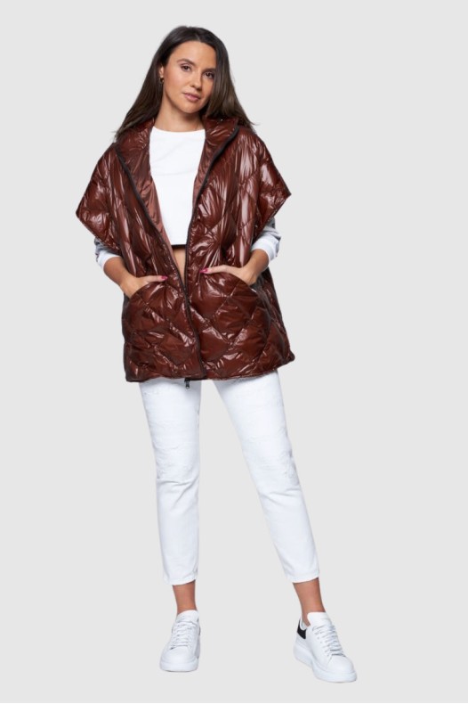 HETREGO Brown hanorac fără...