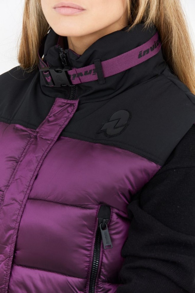 INVICTA Femeii violet în jos scurt fără mâneci