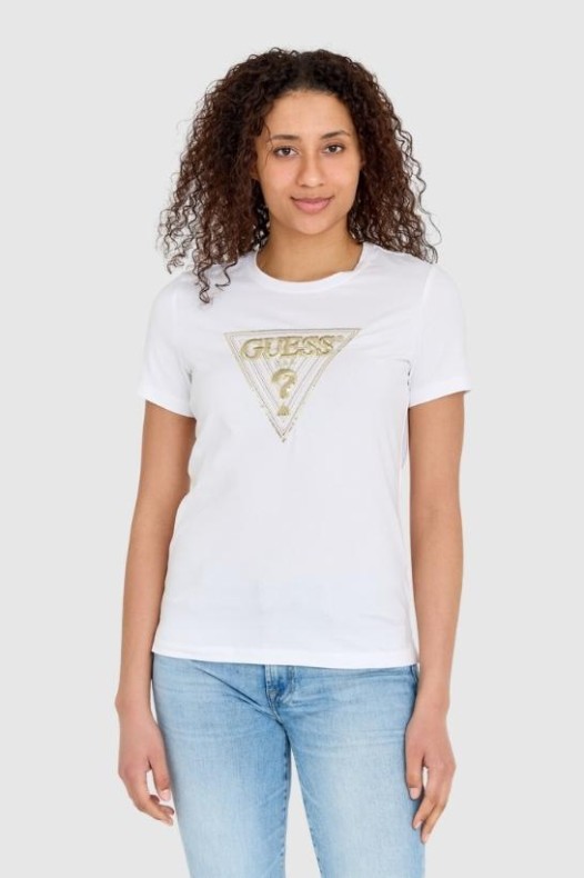 GUESS Tricou alb pentru...