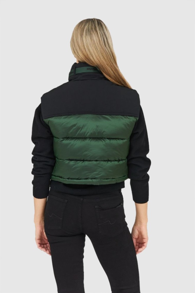 INVICTA Femeii verde în jos scurt fără mâneci