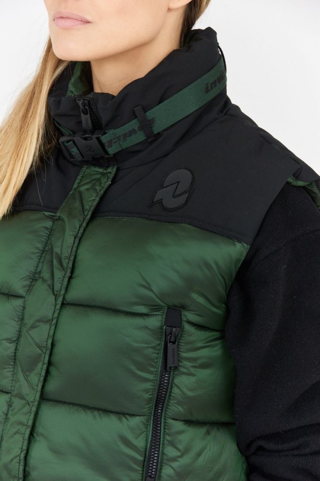 INVICTA Femeii verde în jos scurt fără mâneci