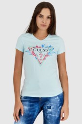 GUESS Błękitny t-shirt...