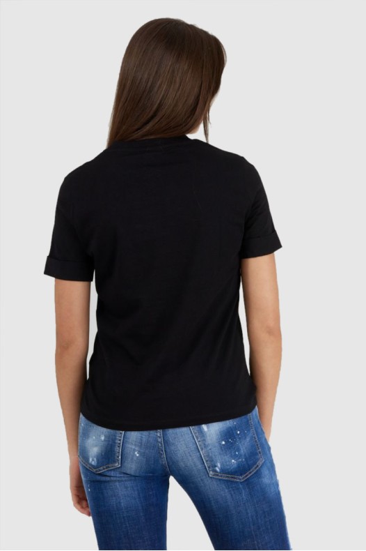 GUESS Tricou negru imprimat...