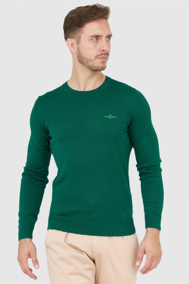 AERONAUTICA MILITARE Green men's sweater