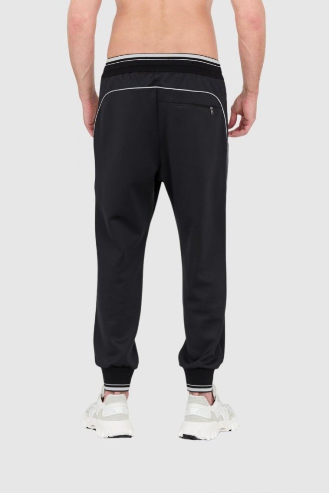 DOLCE & GABBANA Black sweatpants with large logo