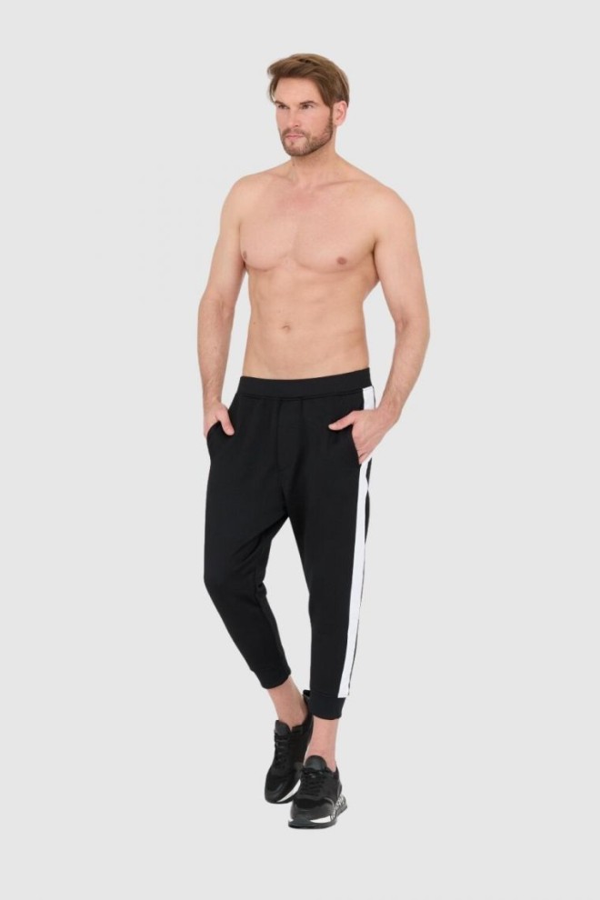 DSQUARED2 Black tracksuits with white piping